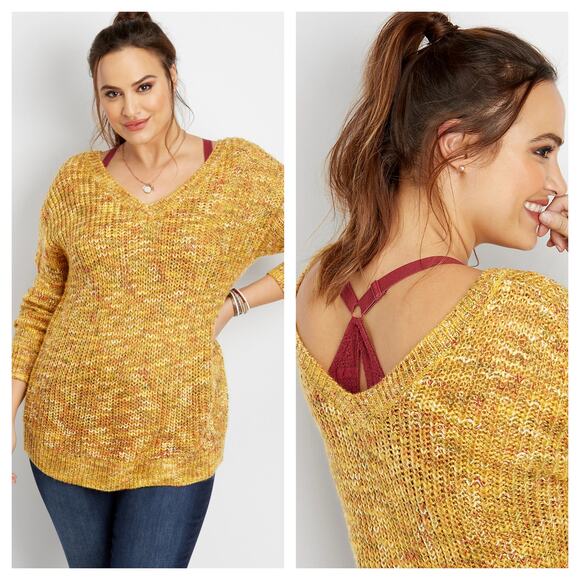 Maurices V-Neck Shaker Sweater Extra Large - Picture 1 of 6